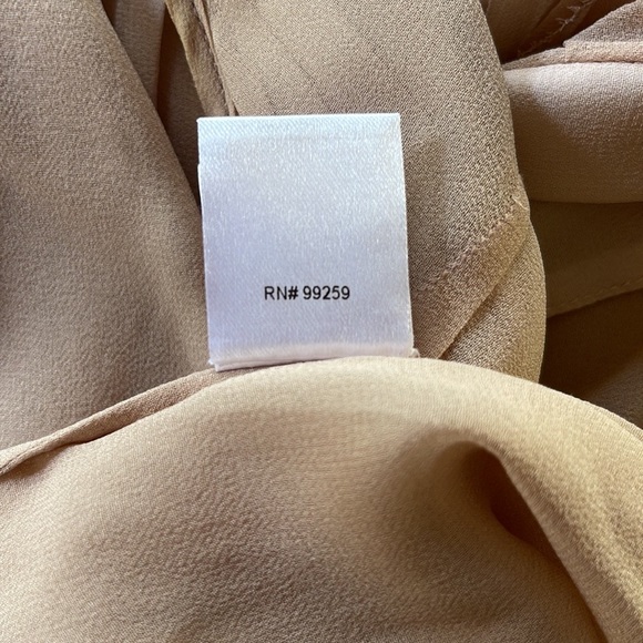 Vintage VERA WANG COLLECTION mauve pleated silk chiffon sleeveless blouse - Picture 6 of 12